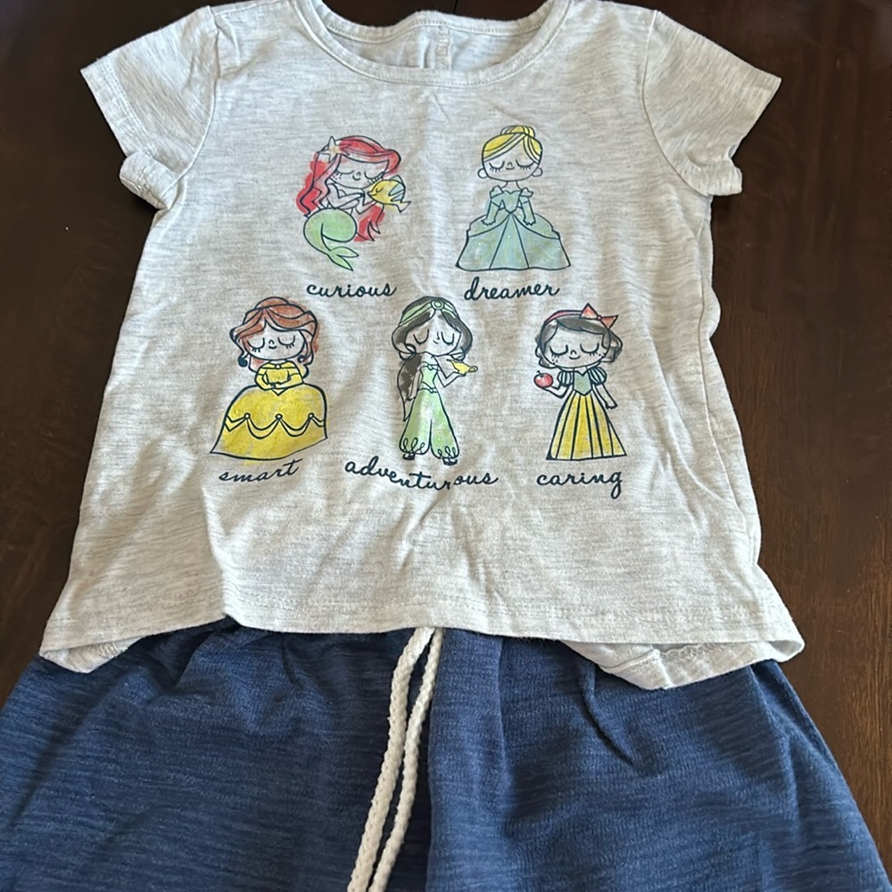Disney princess top and skort